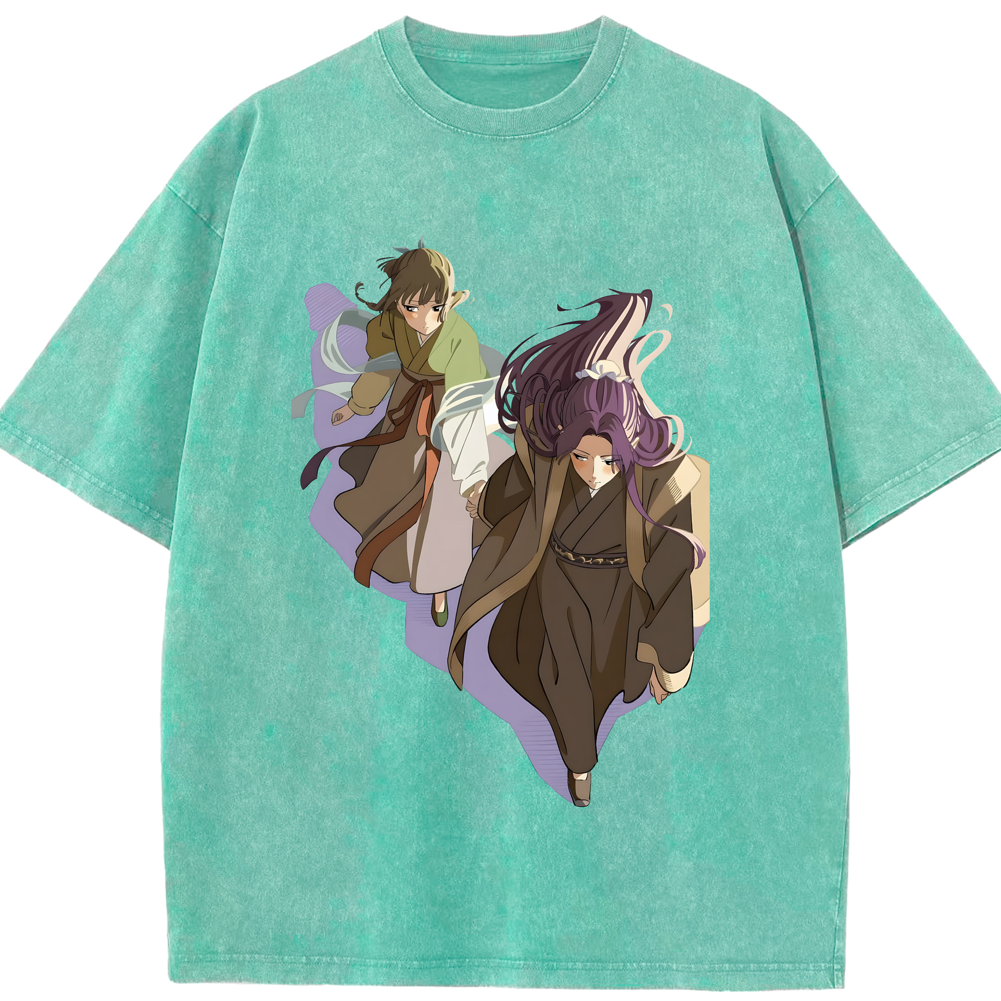 （画像用） 薬屋のひとりごと The Apothecary Diaries 綿100% ヴィンテージ風 半袖Tシャツ（フロントプリント）